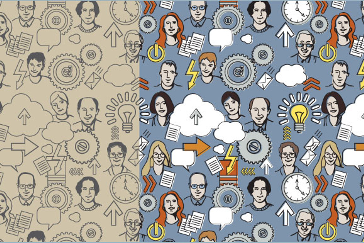 Team work of business people, a Person Illustration by Crowhouse (Photo 4 of 5)