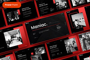 Maniac – Business PowerPoint, a Presentation Template by Dens Creative Studio (Thumbnail 1 of 6)