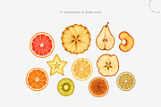 Fruit Slice Imprints | Vector Pack, a Food Illustration by Nutalin Art (Thumbnail 7 of 13)