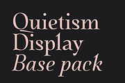 Quietism Display Base Pack, a Serif Font by Michael Rafailyk (Thumbnail 1 of 12)