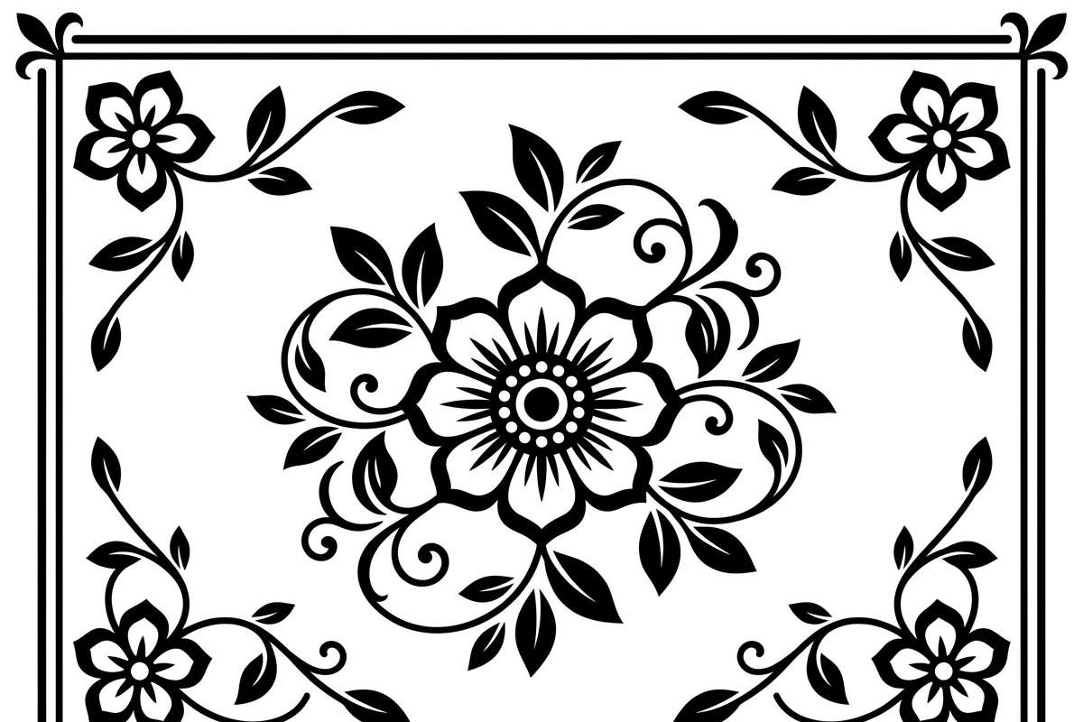 50 Elegant Floral Ornament Bundle, a Decorative Illustration by Amazin_art (Photo 24 of 42)