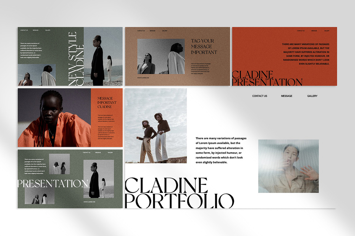 Cladine Presentation Template preview 3