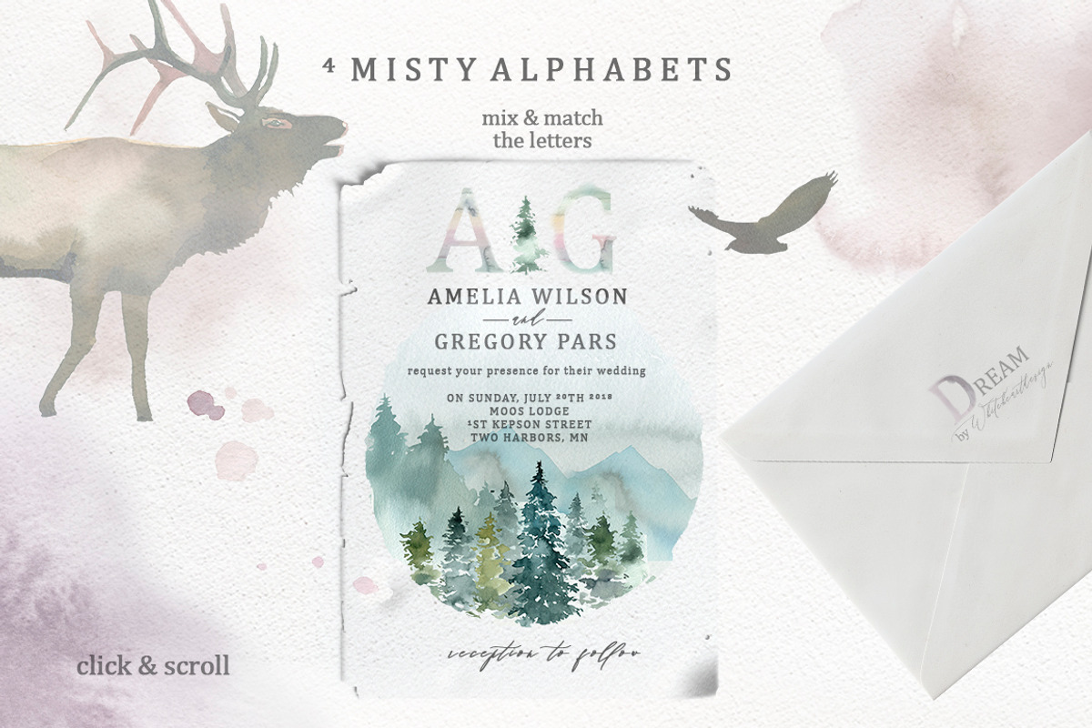 Dream - Fairy Watercolor Collection, an Animal Illustration by whiteheartdesign (Photo 11 of 18)