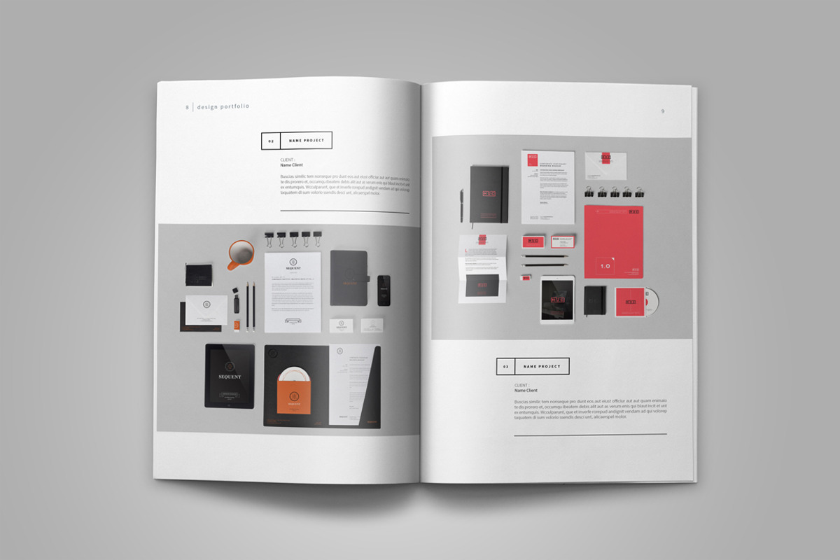 Graphic Design Portfolio Template, a Brochure Template by adekfotografia (Photo 7 of 29)
