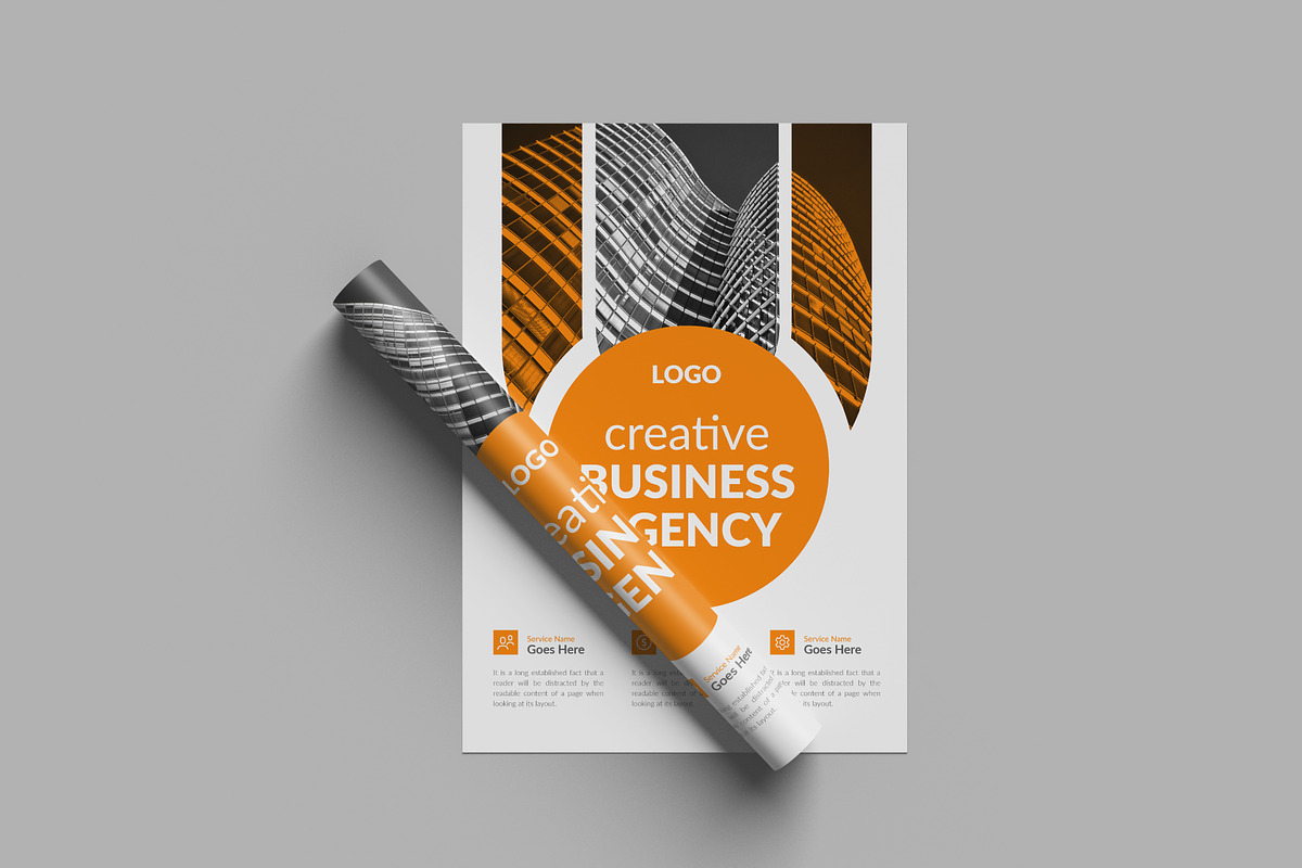 Agency Flyer Design Template, a Flyer Template by VectStock (Photo 3 of 4)