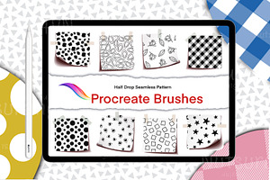 Brushes Pattern Half Drop Seamless