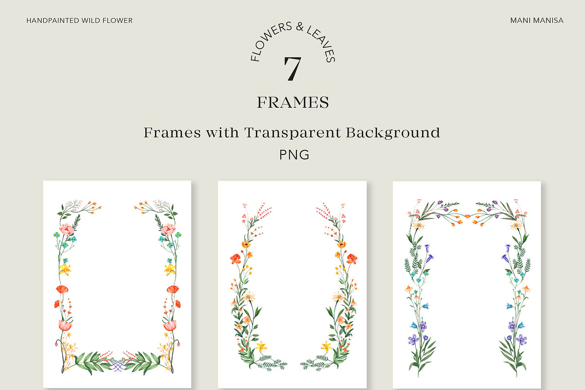 Flowers Bundle - 3 collections, an Illustration by Manimanisa (Photo 12 of 16)