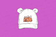 Cute Kawaii Capybaras Valentines Day, an Animal Illustration by Palau (Thumbnail 4 of 12)