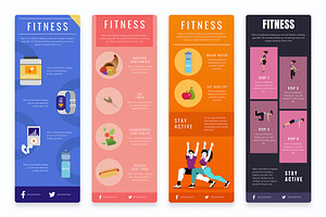 Fitness Infographic Templates