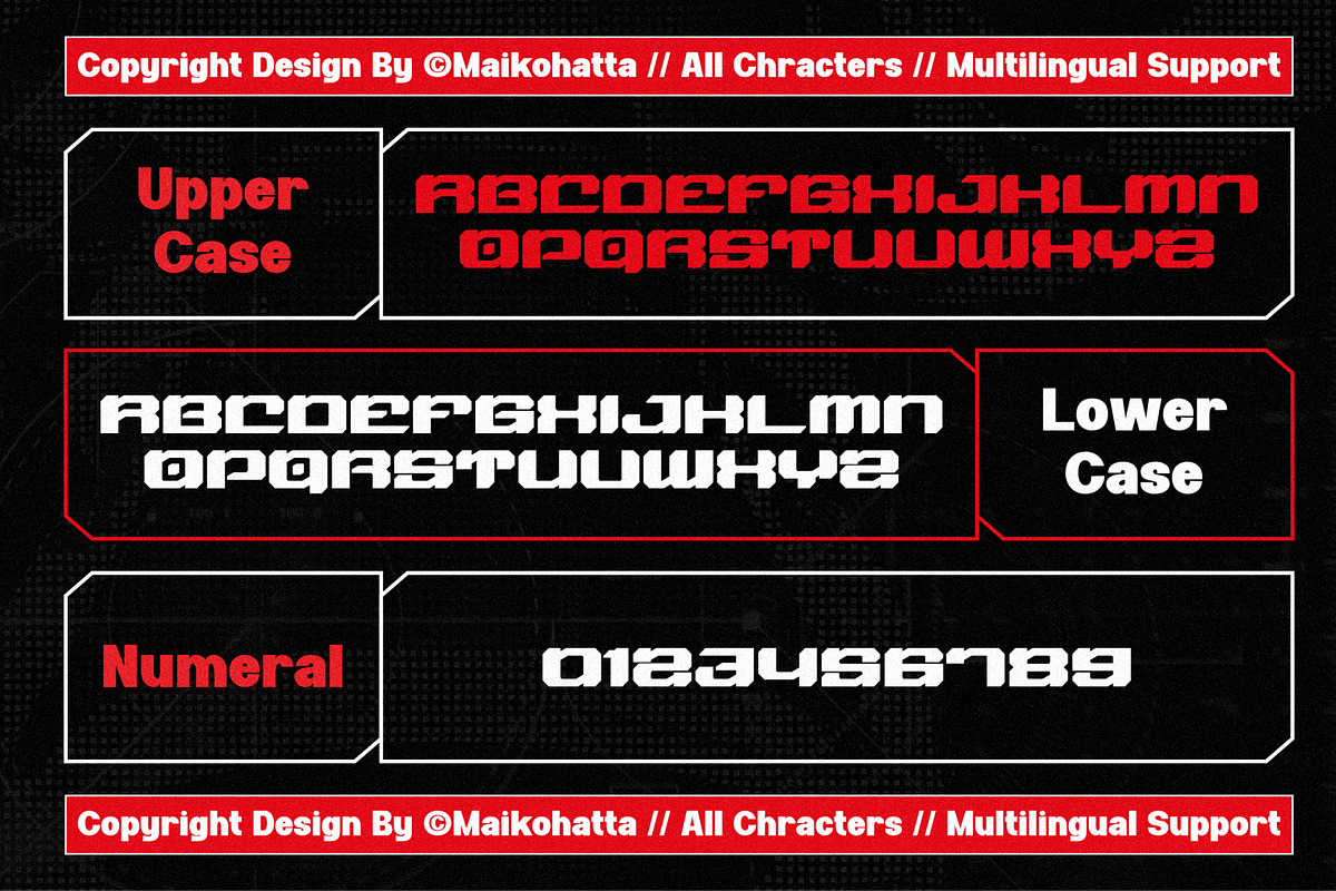 Bogre - Modern Techno Font, a Script Font by MaikoHatta (Photo 5 of 7)