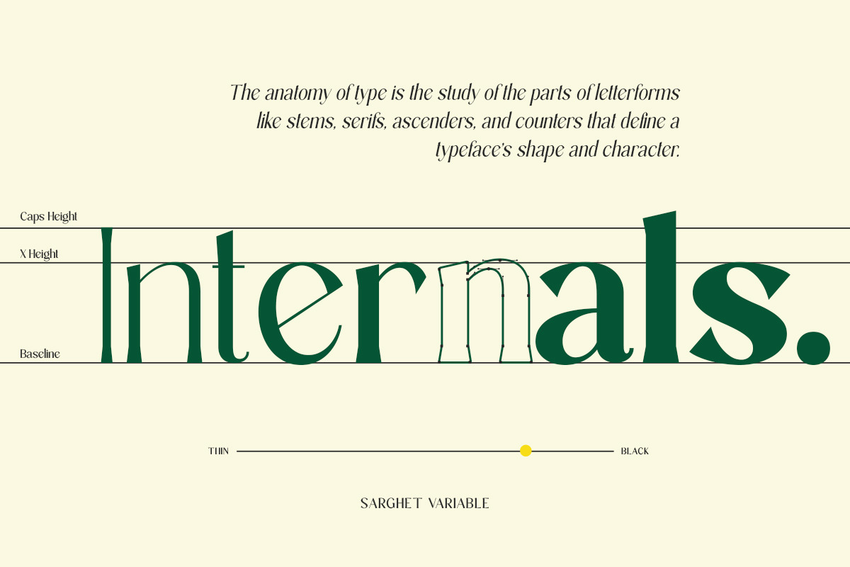 Sarghet - 54 Font Family, a Serif Font by Rotterlab Studio (Photo 8 of 10)