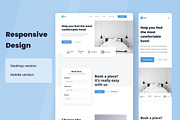Hotel Booking Web Design, a Wireframe Template by INSPR STD (Thumbnail 4 of 6)
