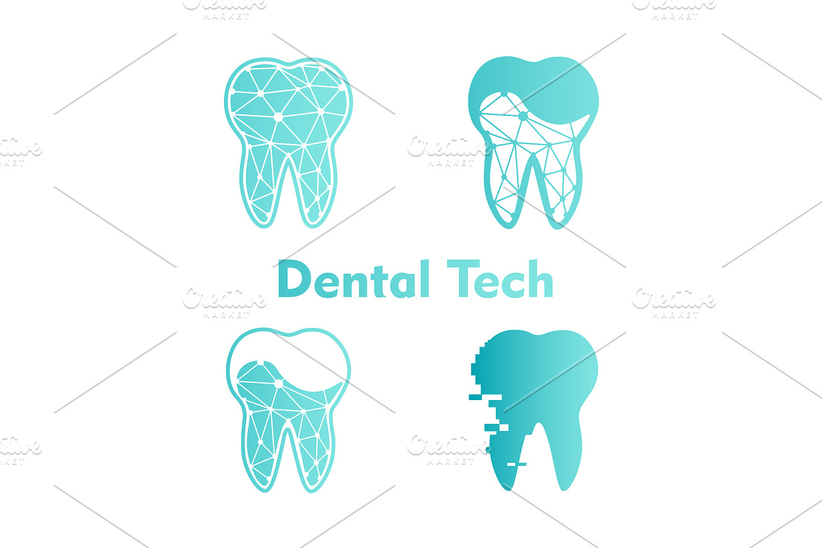 Dental Tech Logo, an Outline Icon by Vector Market (Photo 2 of 2)
