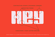 Same Energy, A Modular Sans Serif, a Sans Serif Font by Up Up Creative (Thumbnail 6 of 15)