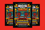 80's Retro Disco Party, a Flyer Template by Muhamad Iqbal hidayat (Thumbnail 1 of 4)