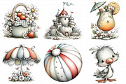 Whimsical Summer Clipart, an Illustration by Daily.Designs (Thumbnail 6 of 6)