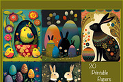 Whimsical Colourful Easter Papers, a Decorative Illustration by Fusion Dream (Thumbnail 3 of 7)