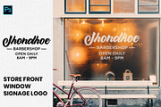 Storefront WindowSignage Logo Mockup, an Advertising Mockup by Nahar_std (Thumbnail 1 of 4)