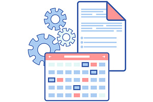 Planning And Time Management Icons