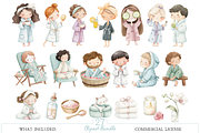 Cute Spa Relaxation Clipart Set, an Illustration by MockupWizard (Thumbnail 2 of 5)