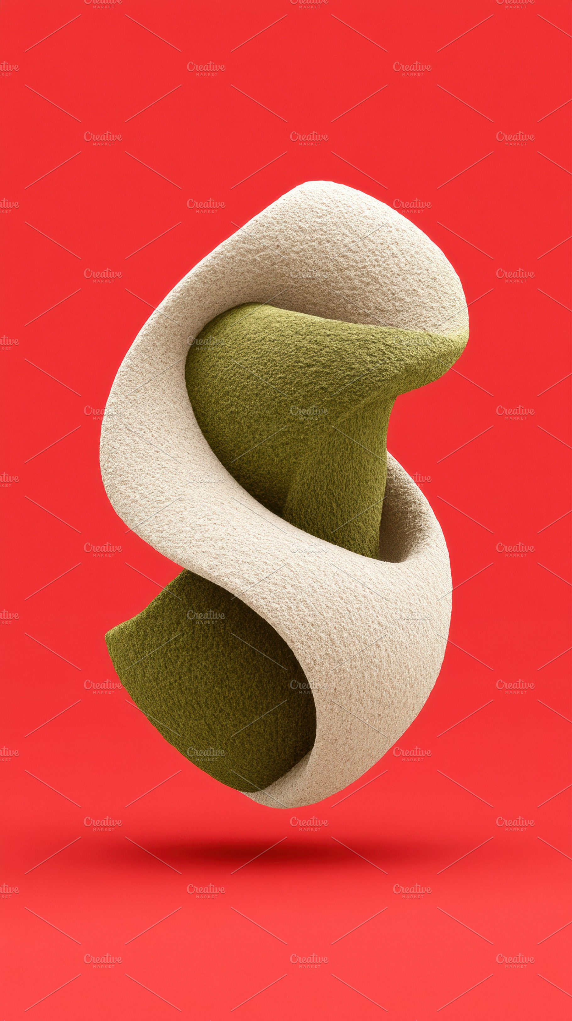 Abstract 3D Shapes Textured Surfaces, a Photo by Virgo Studio