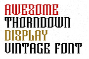 Thorndown - Vintage Display Font, a Handwritten Font by Artdorable (Thumbnail 3 of 12)