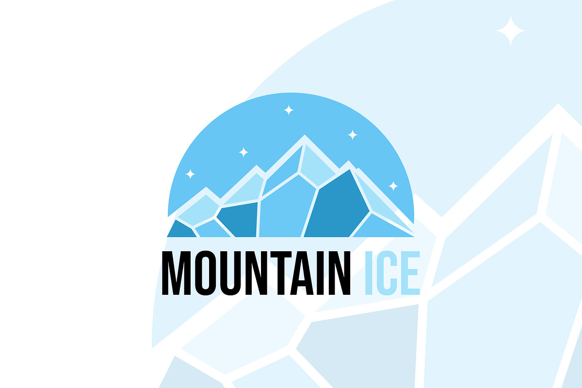 Mountain Ice Logo Templates, a Branding & Logo Template by kidzdsgn (Photo 1 of 2)