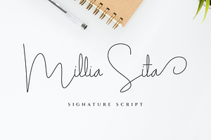 Millia Sita Signature Script Font