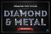 Diamond & Metal #2 - 16 Text Styles, a Layer Style Add-On by Jonas Stensgaard (Thumbnail 12 of 19)