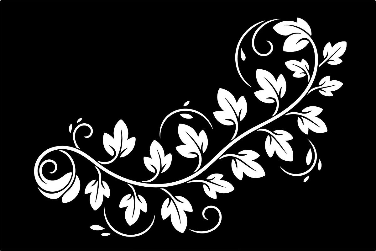Floral Swirl Laser Cut Vector Set, an Illustration by Gfx_Store (Photo 7 of 7)