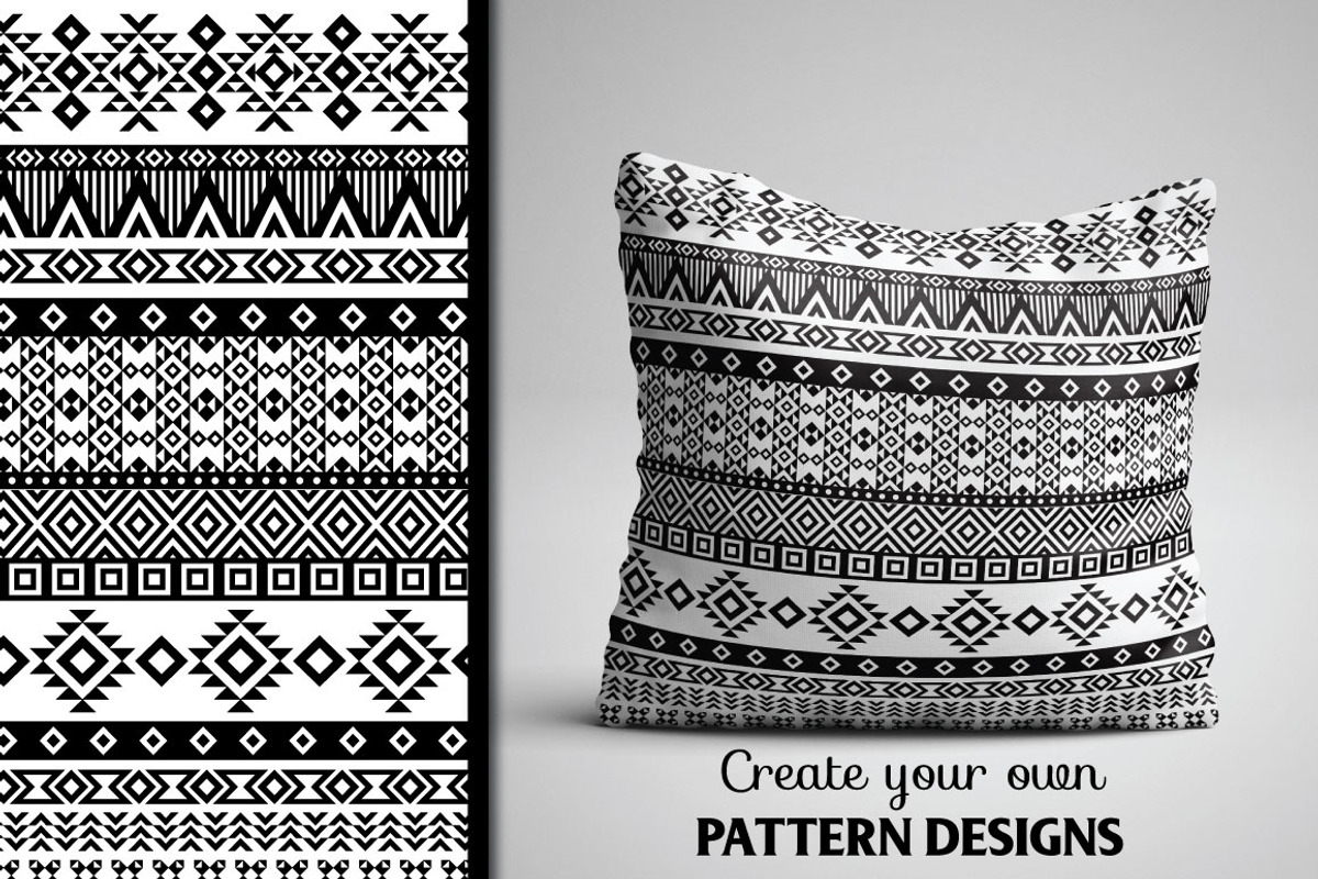 80 Tribal Pattern Brushes, a Brush Add-On by Elinorka (Photo 3 of 7)