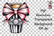 10 Pink Halloween Cup PNGBundle, a Graphic by Clipart Bloom (Thumbnail 10 of 11)