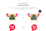 One Click Sticker Creator 7xMock-up, a Product Mockup by Mocca Mockups Store (Thumbnail 2 of 5)