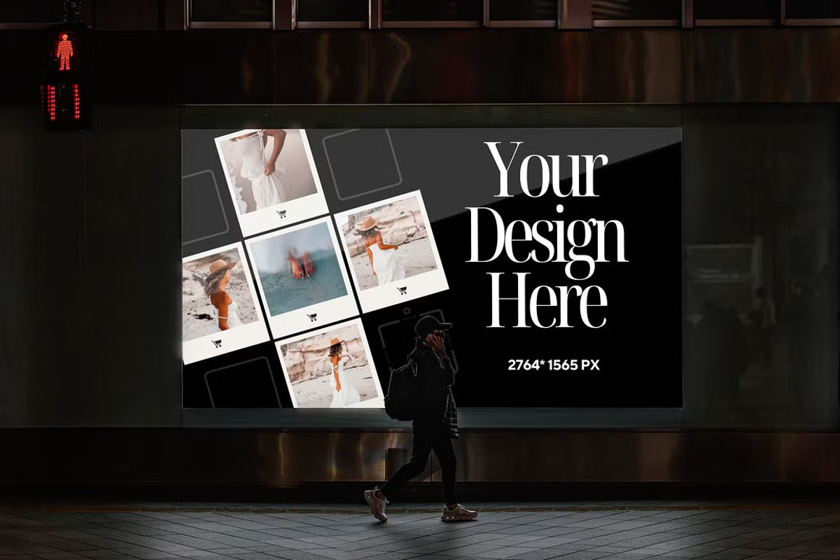 Digital Screen Mockup Template, an Advertising Mockup by PaperMoon (Photo 5 of 5)
