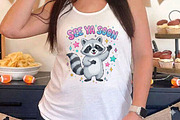 See Ya Soon Funny Raccoon PNG, a Seasonal Illustration by Designking (Thumbnail 4 of 4)