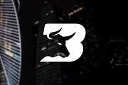 Letter B with Bull Head Design, a Branding & Logo Template by Toko Pak Sabar (Thumbnail 2 of 4)