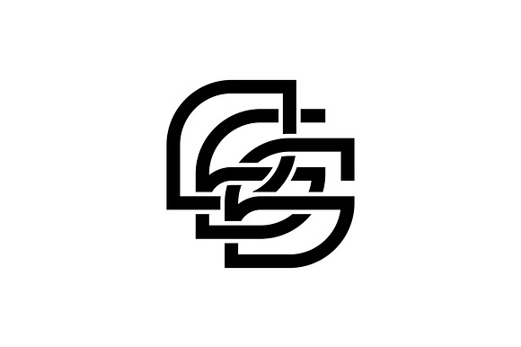 Monogram Letter GGO GOG OGG Logo preview 2