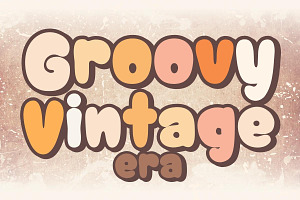 Groovy Vintage Era - Handwritten, a Handwritten Font by Charmingbear59.design