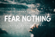 Fear Nothing Brush Font, a Script Font by Graticle (Thumbnail 1 of 6)