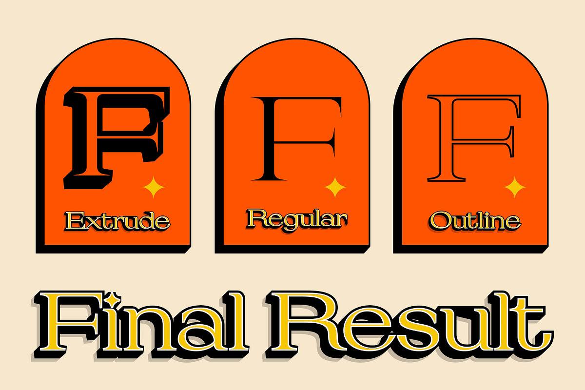 Fezeline 3D, a Serif Font by Craft Supply Co. (Photo 7 of 8)