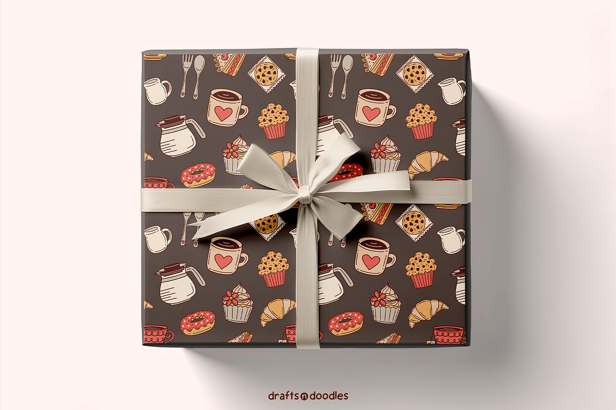 Cafe and Bakery Clipart and Patterns, a Food Illustration by Drafts n Doodles (Photo 12 of 12)
