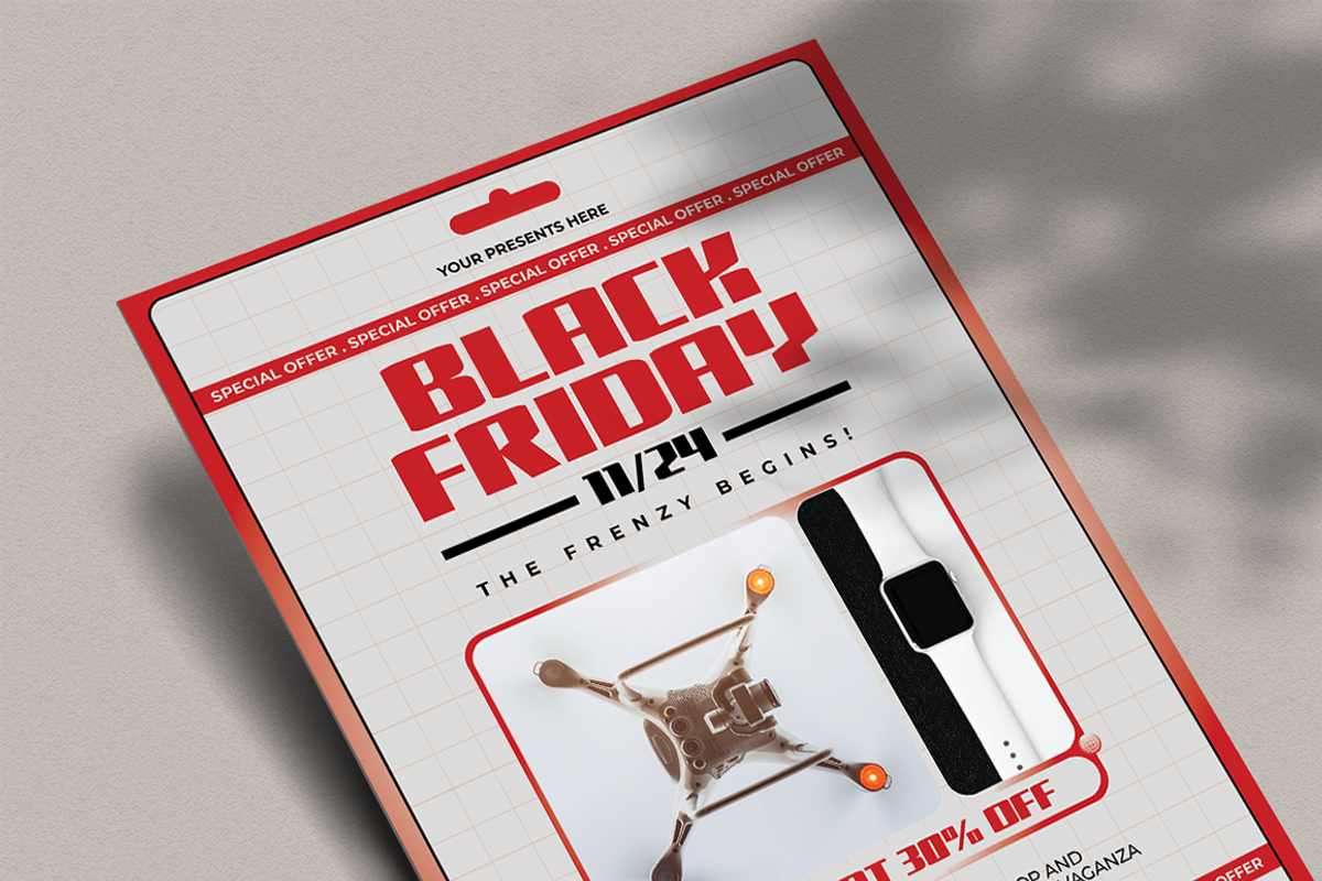 Retaka - Black Friday Flyer, a Flyer Template by Attype (Photo 4 of 4)