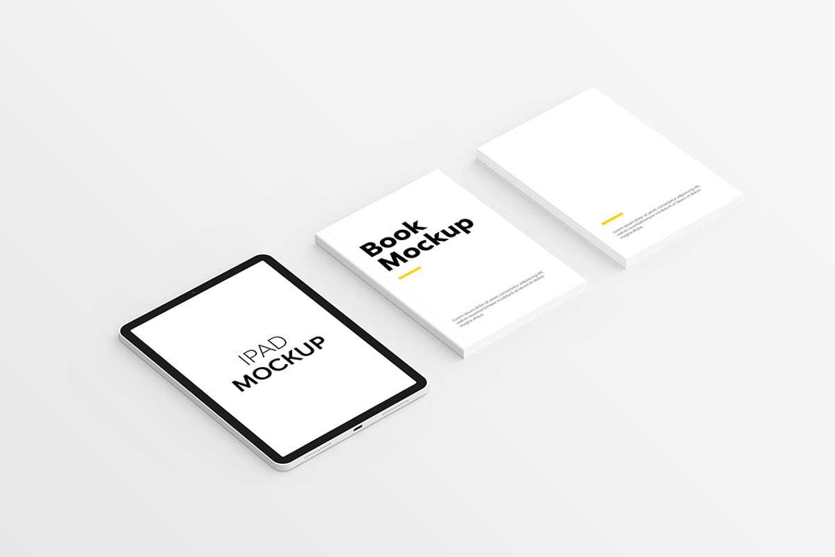 Book & iPad Mockup, an iPhone Mockup by UnicDesign (Photo 8 of 18)