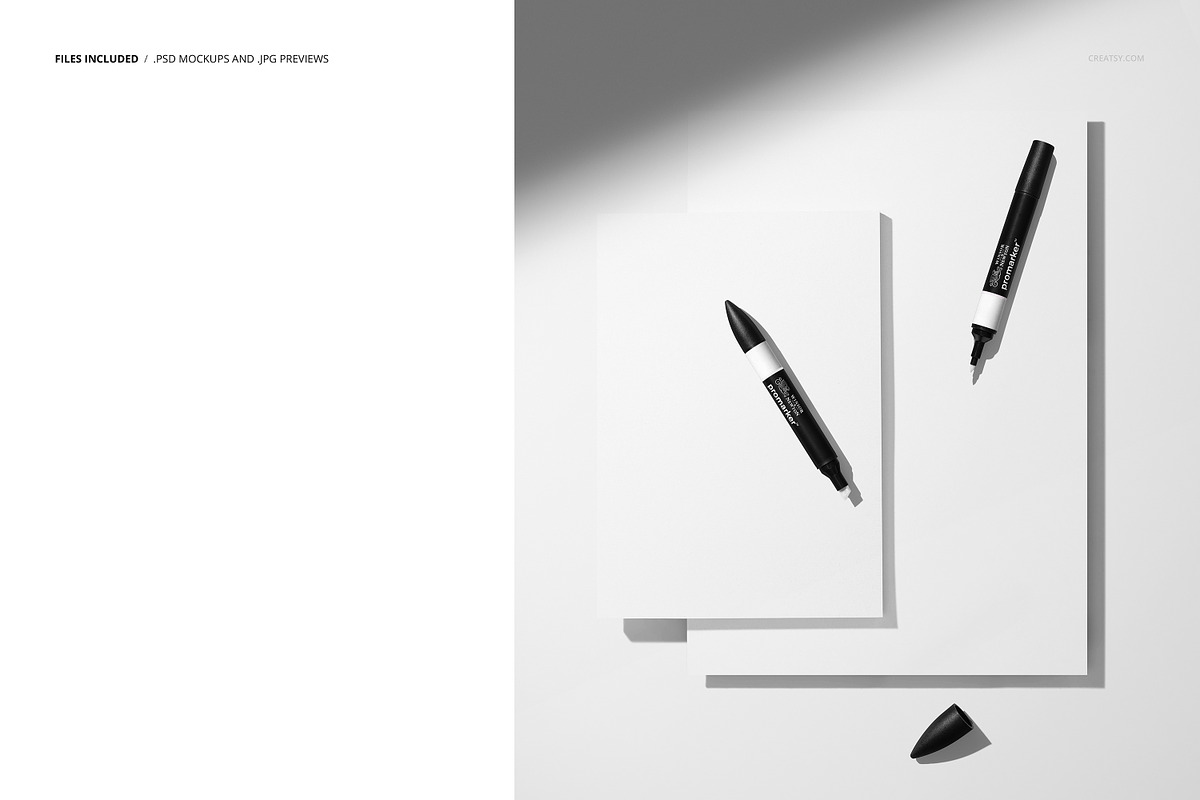 Colored Pencils & Paper Pads Mockup, a Pens & Pencil Mockup by creatsy5 (Photo 2 of 6)