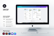 Resume | Indd, Eps, Psd, Word, Docx, a Resume Template by Spark_Creative (Thumbnail 4 of 4)