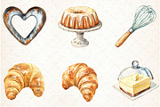 Baking Time Watercolor Clipart, an Illustration by Libby Wishes (Thumbnail 2 of 6)