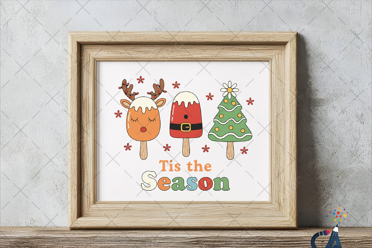 Christmas Tis The Season PNG, an Illustration by Creative Art (Photo 5 of 6)