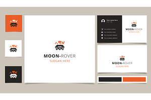 Moon-rover Logo Design With Editable