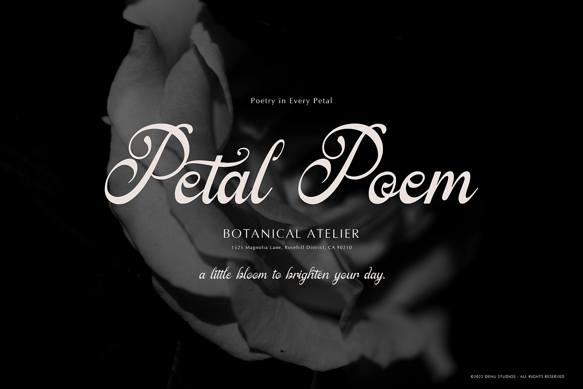 Ratfeylino | Elegant Calligraphy, a Script Font by Denustudios (Photo 5 of 12)