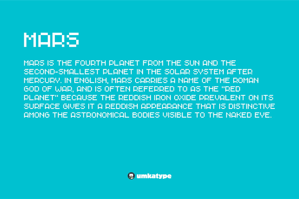 Monopix Pixel Game Font, a Sans Serif Font by alpercakici (Photo 4 of 12)